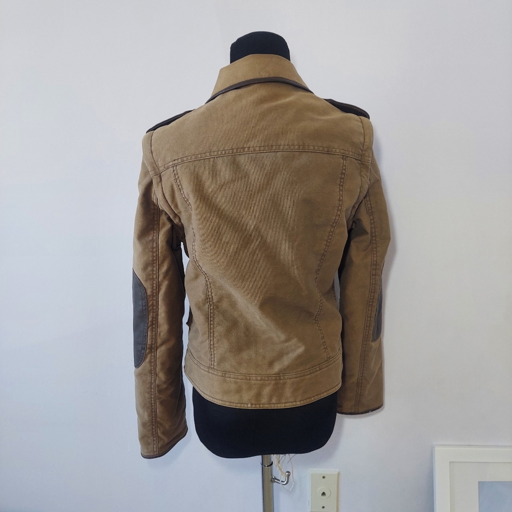 Brown Aviator Jacket With Detachable Sleeves - image 3
